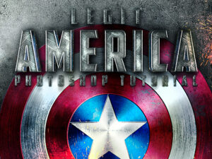 第1弾!! Photoshopで『Captain America』のシールドを作成!