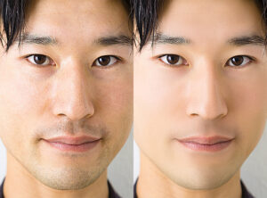 【Photoshop】簡単操作でプロ級レタッチ!男性肌の自然なレタッチ術!